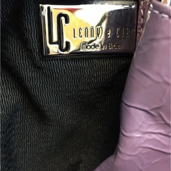 Lenny e Cia Purple Quilted Leather Large Satchel - Picture 8 of 8